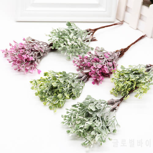 6pcs Mini Acorn leaf Artificial Flowers Plant for Home Wreath DIY Scrapbooking Wedding Christmas Decoration