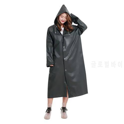 Promotion Fashion Eva Raincoat Waterproof Raincoat Transparent Camping Waterproof Raincoat Black