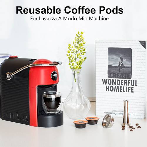 icafilas for Lavazza Modo Mio Coffee Capsule Reusable Refillable Stainless Steel Filters Pod Cup for A Modo Mio JOLIE