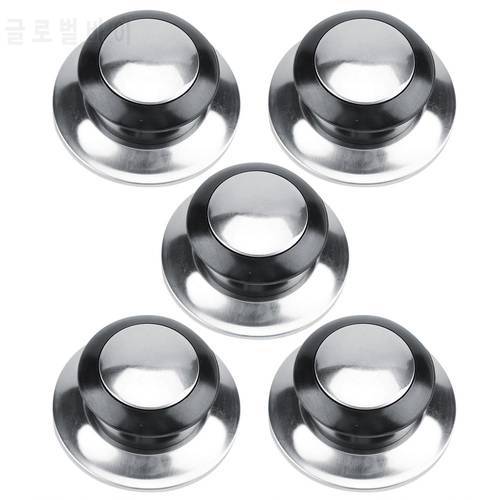 5Pcs Replaceable Stainless Steel Kitchen Cookware Utensil Pot Pan Lid Cover Circular Holding Knob Screw Handle kitchenware