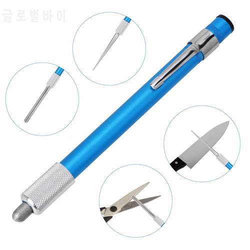 1 piece Pen Shape Multi Purpose Outdoor Tool Grindstone Diamond Plated Carbon Steel For Fishhook Knife Knife Sharpener