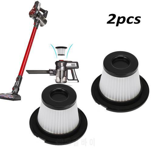 2pcs Filters For Dibea C17 Vacuum Cleaner Replacement Parts White+Black Home tool Kit dibea c17 parts high quailty
