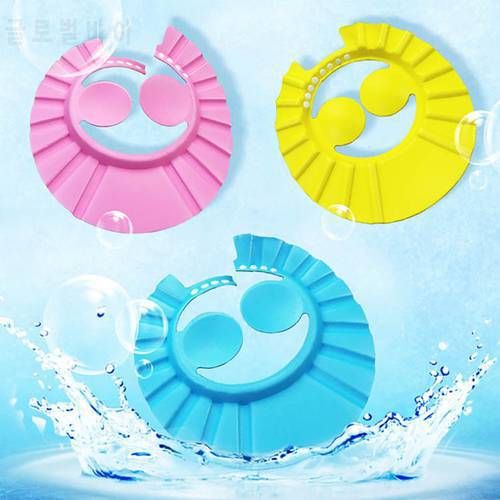 Eworld Portable Children Waterproof Shower Caps Kids Care Tools Adjustable Protection Shower Cap Adults Sun Shade hat
