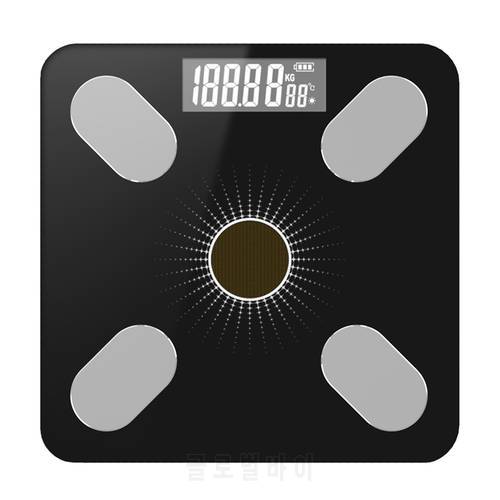 Intelligent Body Fat Scale BT Electronic Digital Weight Scale Body Composition Analyzer Monitor with Smartphone App