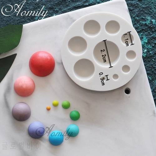 Aomily Sugarcraft Circle Silicone Mold Fondant Mold Cake Decorating Tools Chocolate Mould DIY Baking Candy Maker Mousse Mould