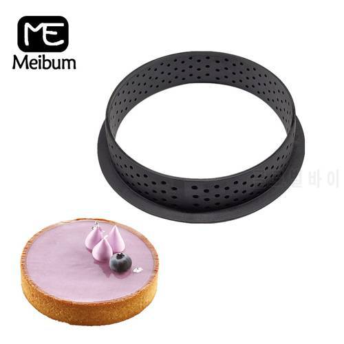 1 PCS Plastic Perforated Egg Tart Cake Ring Homemade French Dessert Mould Fruit Cookies Mold Kitchen Baking Mold