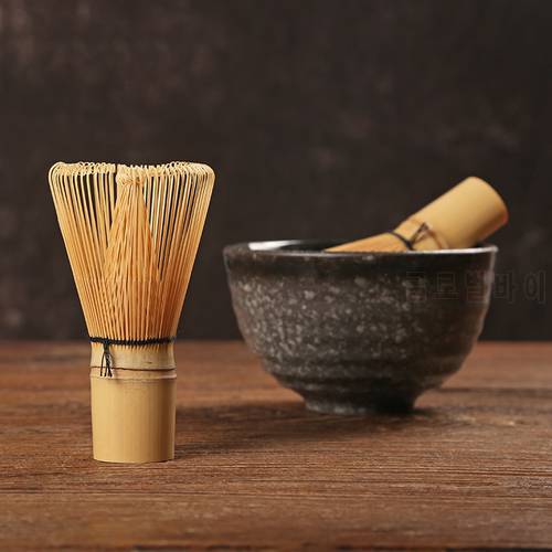 Japanese Ceremony Bamboo Matcha Whisk Green Tea Powder Chasen Grinder Brush 80/100 Coffee Green Tea Brush Matcha Tea Tool Holder