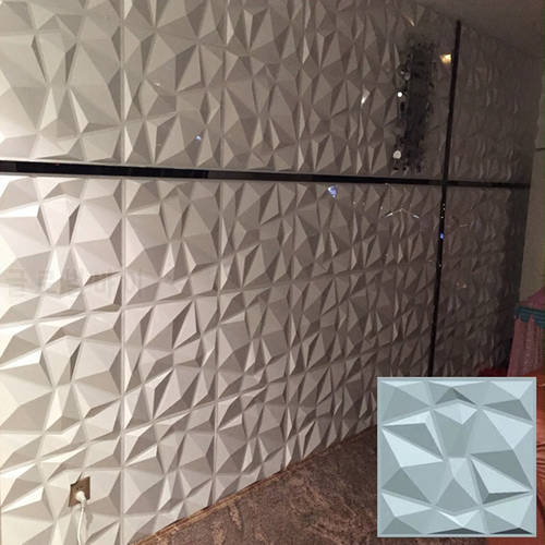 New 3D Plate Wall Panel Modern Home Decor Flame Retardancy Plastic Board Stickers Waterproof Wall Sticker House Room Decoration