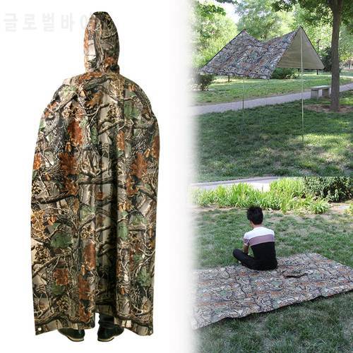 3 In 1 Outdoor Waterproof Backpack Raincoat Tent Beach Mat Sun Protection Canopy Cycling Rainwear Poncho Outdoor Camping Tent
