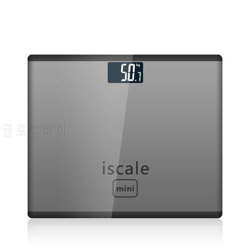 New 180kg Accurate Smart Electronic Glass LCD Display Home Bathroom Floor Body Scale Toughened Glass (Batteries Included)