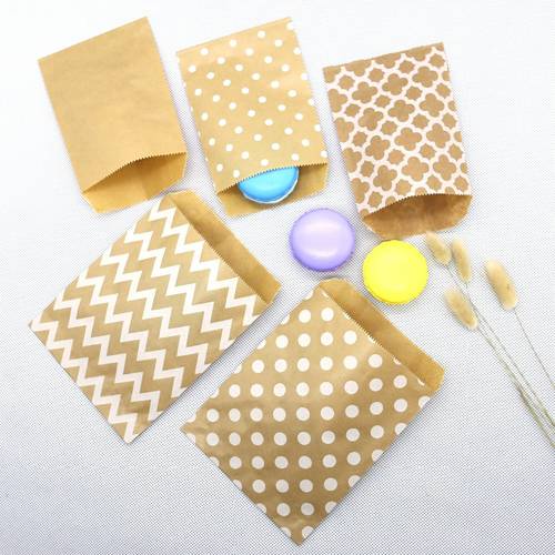 Kraft Paper Bags,Favour bags, treat bags,gift wrapping bag, baked goods bag,Pastry Tool Wrapping Wedding Party Suppl 25pcs/lot