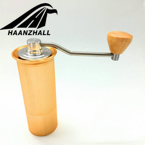 HAANZHALL 45MM Manual Coffee grinder Stainless steel Burr grinder Conical Coffe bean miller Manual Coffee Milling machine