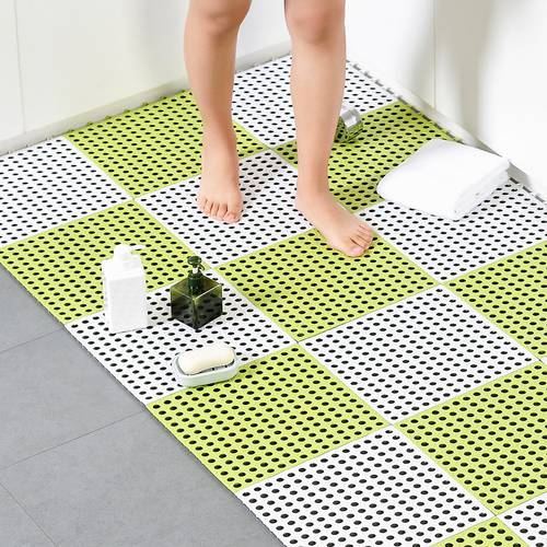 1pc 30cm*30cm Bath Mat Home Bathroom Splicing Pad Water Cushion Anti-slip Floor Rug