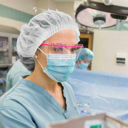 100PC Disposable Hair Net Bouffant Cap for Kitchen Food Medical Worker Non Woven Shower Caps