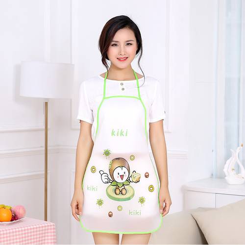 1PCS Waterproof PVC Apron Women Adult Home Cooking Baking Coffee Shop Cleaning Aprons Kitchen Accessory Cleaning Tools Dropship