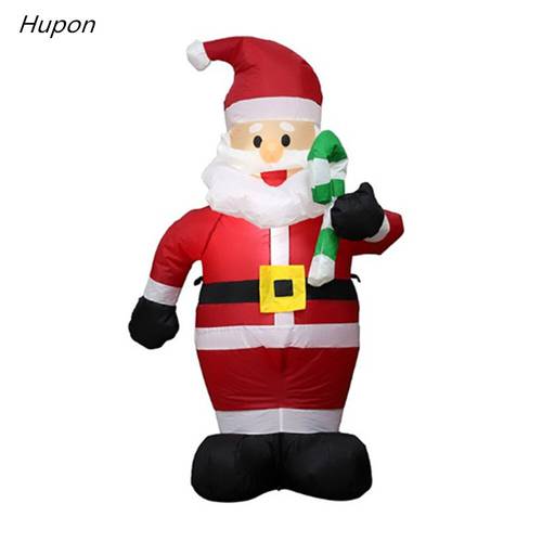 1.2M Christmas Inflatable Santa Claus Outdoor Decorations LED Lights Christmas Decoration for Home Yard Lawn New Year Party Deco