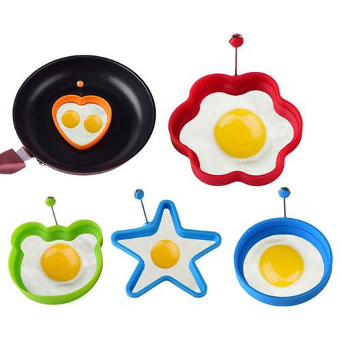 Silicone Fried Egg Shaper Pancake Mould Mold Kitchen Cooking Tools Form For Frying Eggs Tools Omelette Mould