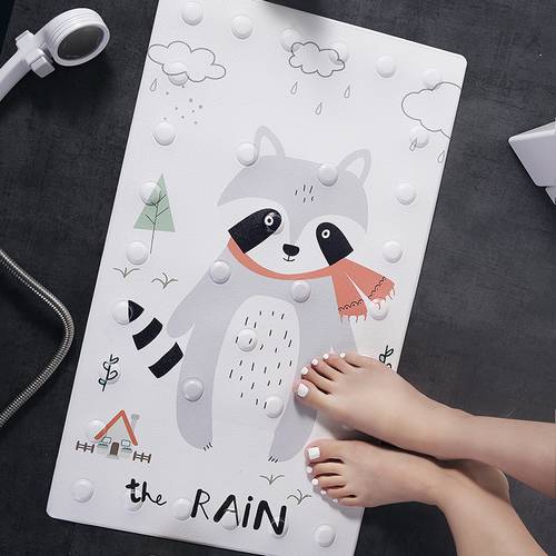 Cartoon Animal Bathroom Anti-slip Mat Shower Room Pads With Suction Cup 40*70/50*80cm Waterproof Carpet Rugs Quality Toilet Mat