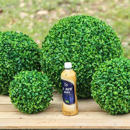 1pc (4 Size) Large Green Artificial Plant Ball Topiary Tree Boxwood Wedding Party Home Outdoor Decor plants plastic grass ball