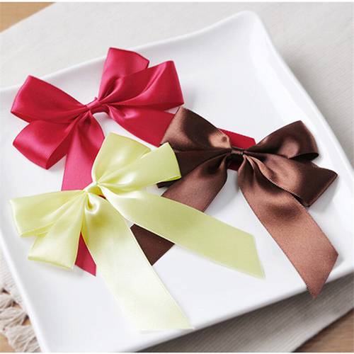 10Pcs Ribbon Bowknot DIY Present Decorative Bow for Christmas Wedding Dessert Storage Bag Bithday Gift Case Decor