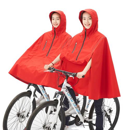 QIAN Cycling Rain Poncho Women/Men Bicycle Rain Coat Multi Rain Gear Reflective Design Cycling Climbing Hiking Tour Rain Cover