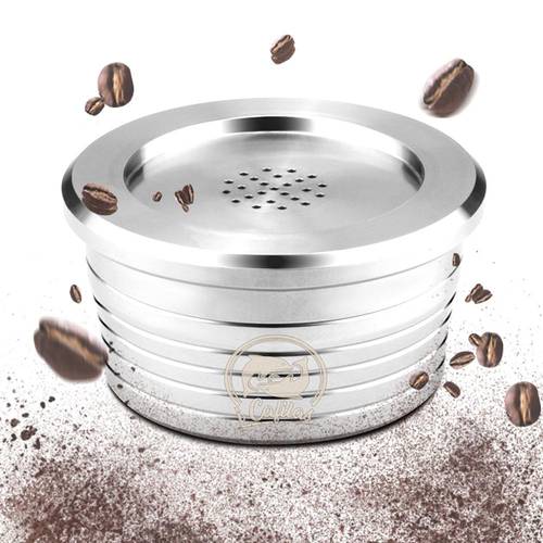 Reusable Stainless Steel Espresso Coffee Capsule Filter Compatible for Delta Q Refillable Filters Baskets Pod Soft Taste Sweet