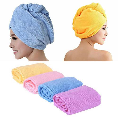 Large Women&39s Quick Super- Absorbent Dry Hair Towel Microfiber Hair Wrap Bath Towel Cap Hat Fast Drying Dryer Towel