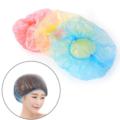 10Pcs/lot Disposable Shower Cap Hair Treatment Bathing Caps Salon Home Hat Hotel One-Off Elastic Cap Bathroom Travel Product