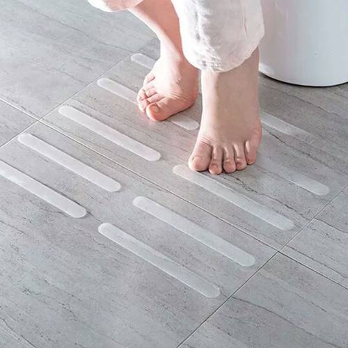 6pcs 20x2cm Anti Non Slip Bath Mat Grip Stickers Strips Flooring Safety Tape Pad Bathroom Mat For Bathtubs Showers Stairs Floor