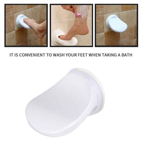 Plastic Bathroom Shower Shaving Leg Aid Foot Rest Non Slip Suction Cup Step Washing Suction Cup Stool Leg Holder Rest