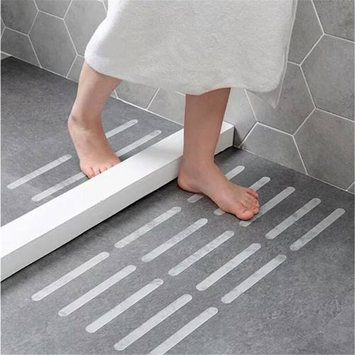 10/20/25pcs Anti Slip Strips Transparent Shower Stickers Bath Safety Strips Non Slip Strips for Bathtubs Showers Stairs Floors