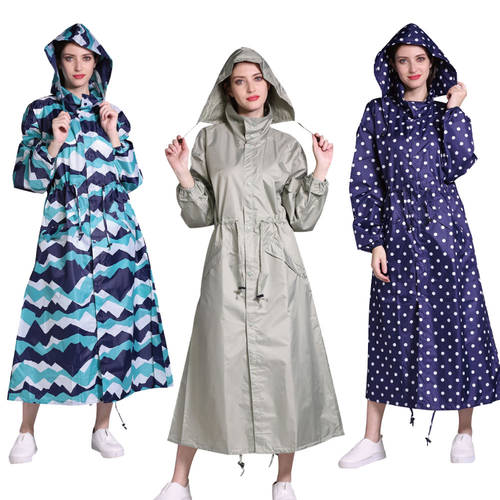Mehonestly Fashion Ladies Rain Coat waterproof Breathable Women Men Long Raincoats chubasquero mujer big size Outdoor rainwear