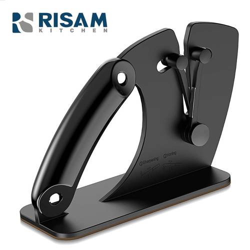 RISAMSHA Kitchen Knife Sharpener Professional Upgrade Bracket Edge Auto-adjust Blade Sharpener Sharpener Free Shipping