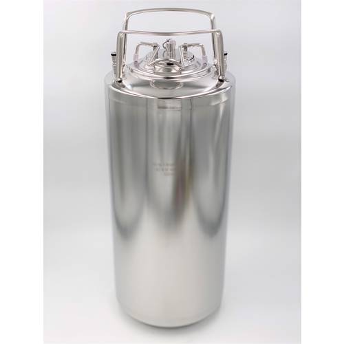 New Stainless Steel 304 Beer OB Keg 19L with Ball Lock Cornelius style Fitting with Metal Handles