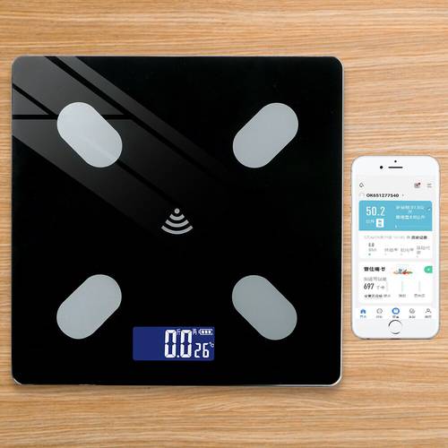 NICEYARD Household Weighing Scale Smart BMI Fat Scale Intelligent Bluetooth APP Android IOS LCD Digital Screen USB Charging