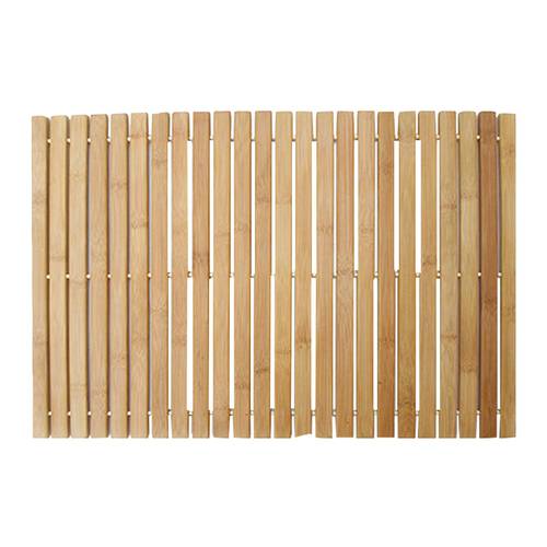 1 Pc Bamboo Stripe Bath Mat Bath Shower Pad Non-Slip Mats Antiskid Mat for Home Bathroom Use (Wood Color)