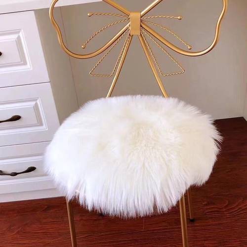 50 35/40cm Soft Artificial Wool Sheepskin Cushion Chair Bedroom Mat Artificial Wool Rug Warm Hairy Carpet Seat Fur Area Rugs
