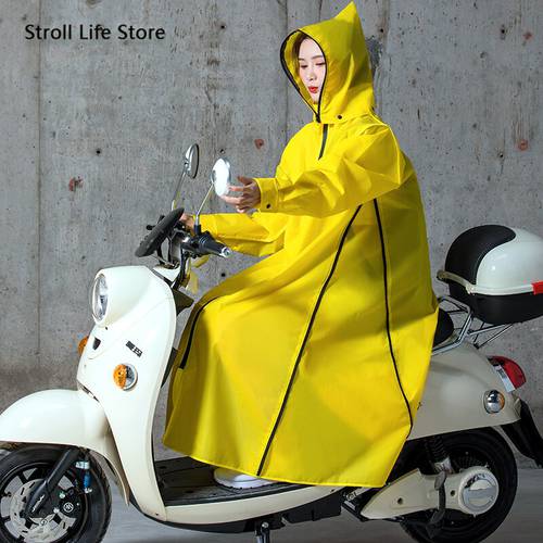 Yellow Motorcycle Raincoat Men Long Rain Coat Windbreaker Electric Motorcycle Rain Poncho Bike Plastic Suit Capa De Chuva Gift