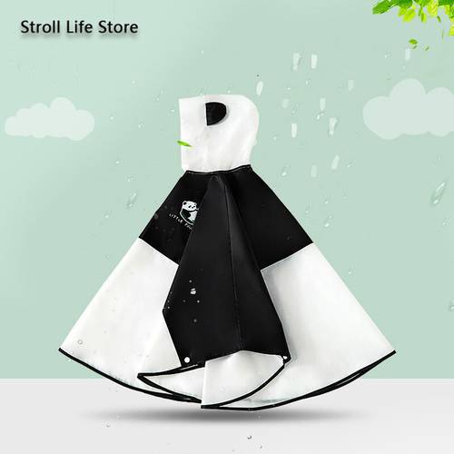 Cute Panda Kids Rain Coat Girls Waterproof Transparent Animal Poncho Rain Jacket Children Clear Rain Partner Capa De Chuva Gift