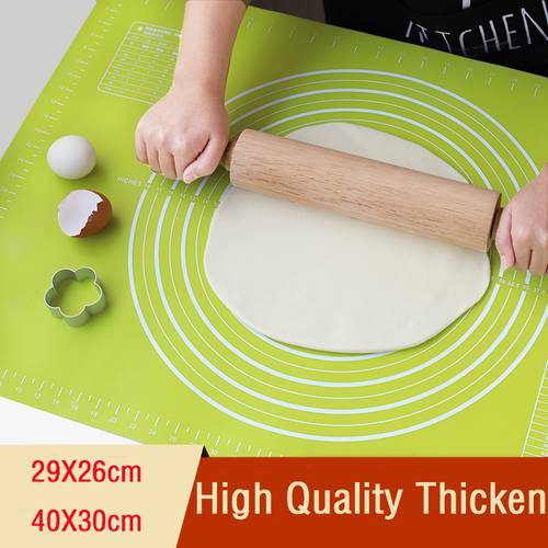 Silicone Thickening Rolling Mat Dough Liner Pad Non-Stick Silicone Pastry Cake Bakeware Paste Flour Table Sheet Kitchen tools