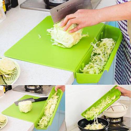 With Slot Cutting Plastic Chopping Board Frosted Kitchen Cutting Board Vegetable Meat Tools Kitchen Accessories Chopping Board