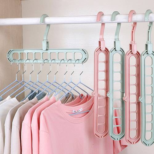 Clothes hanger organizer closet organizer Space Saving Hanger Multi-port magic hanger Plastic Scarf cabide hangers for clothes
