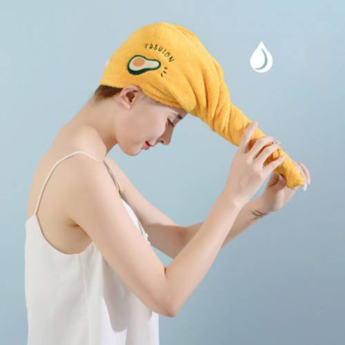Hair Turban Shower Cap Quickly Dry Hair Shower Hat Wrapped Towel Bathing Cap Bathroom Accessories