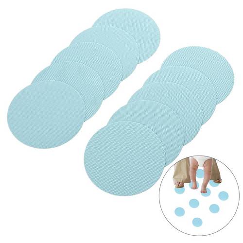 10pcs PEVA Anti Slip Discs Large Non Slip Bath Grip Stickers Shower Strips Flooring Safety Tape Mat Pad for Tubs and Showers