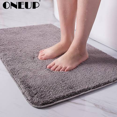 ONEUP Indoor Bathroom Rug Non-slip Bathroom Set Absorbent Dirt Catcher Bathroom Floor Mats Feet Microfiber Home Carpet Bath Mat