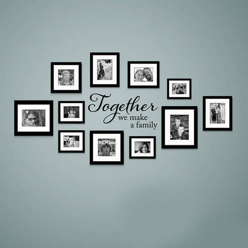 Together We Make A Family Quotes Decal Family Vinyl Wall Sticker Family Picture Art Home Decor Living Room 3228