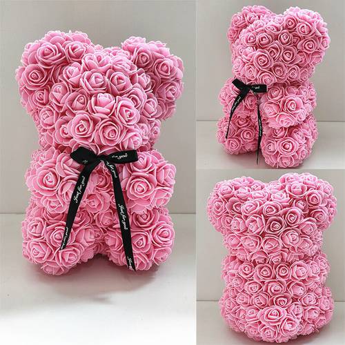 25cm Soap Foam Bear of Roses Teddi Bear DIY Gift Box