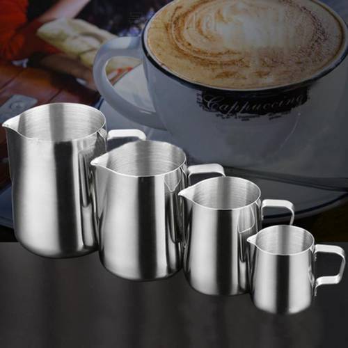 Stainless Steel Milk Frothing Pitcher Espresso Coffee Barista Craft Latte Cappuccino Milk Cream Cup Frothing Jug Pitcher