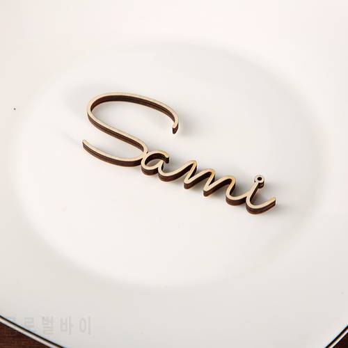 Personalized laser cut names Wedding place cards Name place settings wedding sign wedding names Laser cut Name tags for wedding
