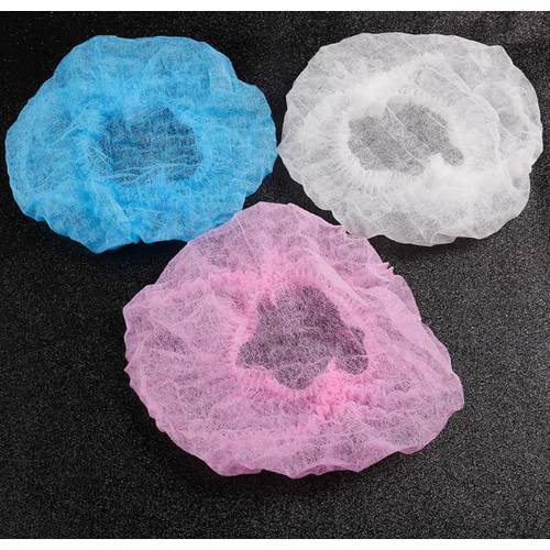 5/10/20pcs Disposable Non-Woven Fabric Permanent Makeup Hair Net Caps Sterile Hat For Eyebrow Tattooing Catering Hat